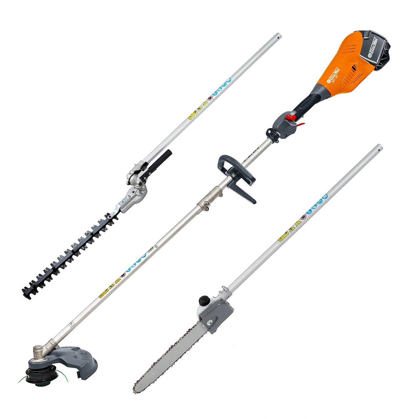 Desbrozadora Oleo-Mac BCi 35 + Kit 3 accesorios + Bi 5,0 + Cargador CRG