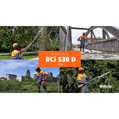 Desbrozadora Oleo-Mac BCi 530 D - Kit con 5 accesorios + (Batería y Cargador)