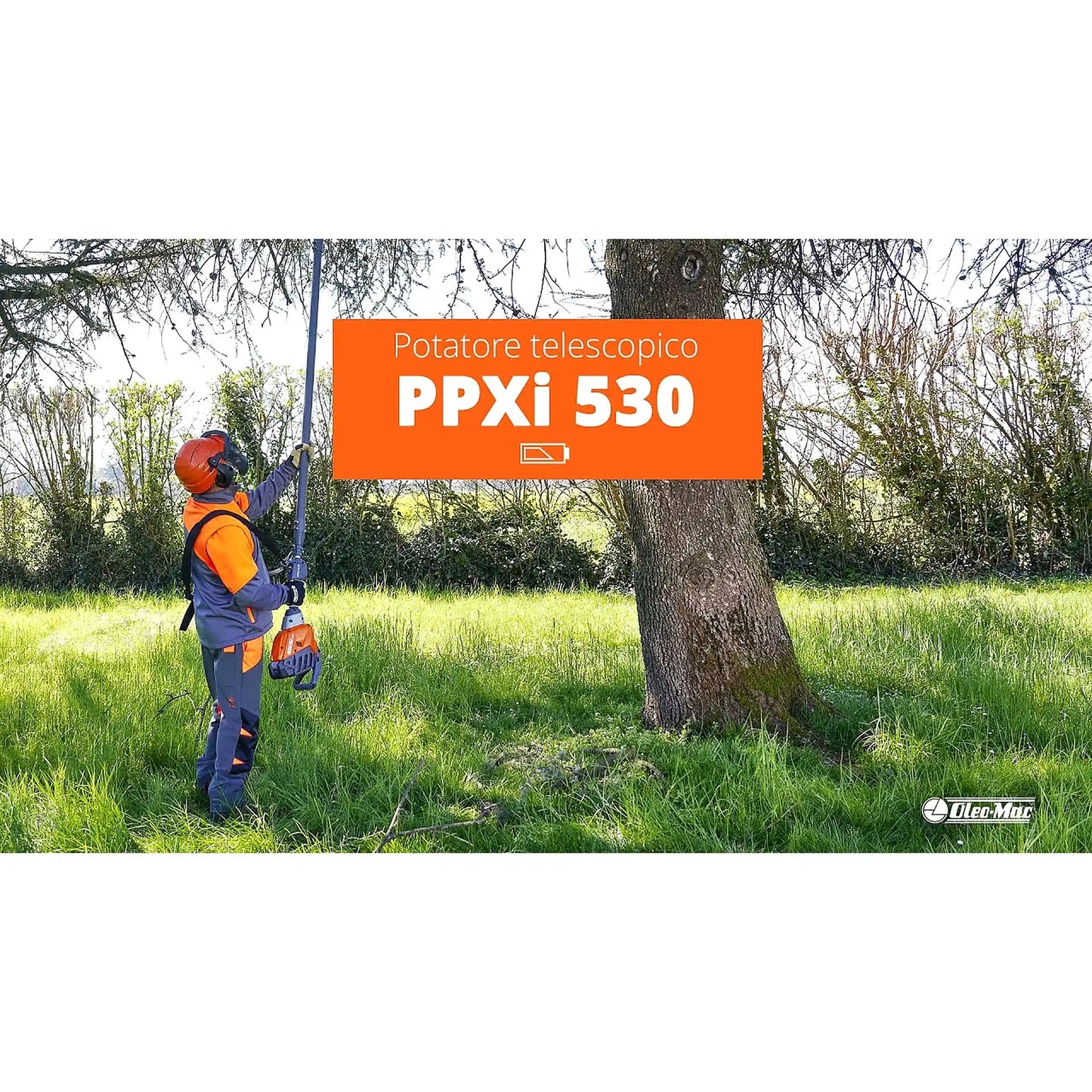 Podadora batería Oleo-Mac PPXi 530 + (Batería y Cargador)