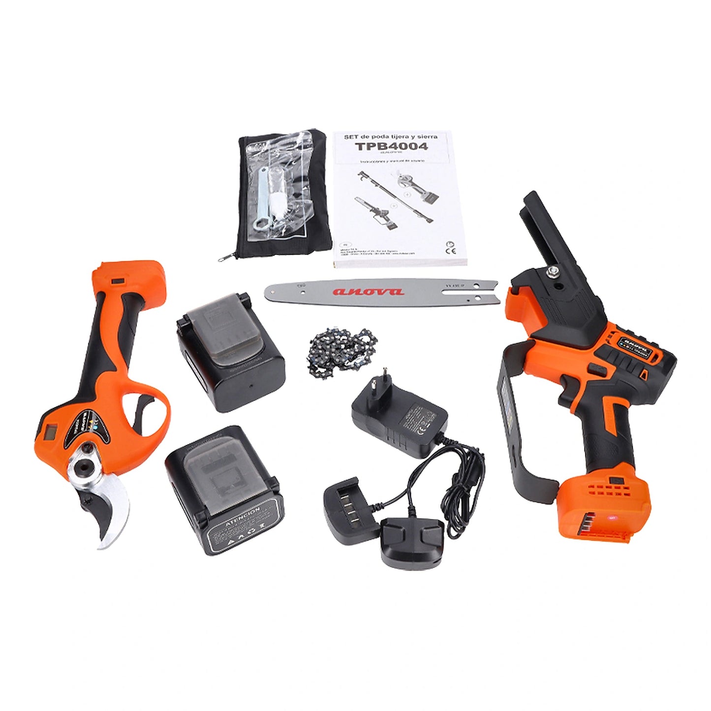 Set de poda ANOVA: Tijera + Minimotosierra + Pértiga